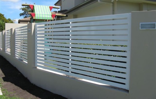 Horizontal Slat Fence Panel