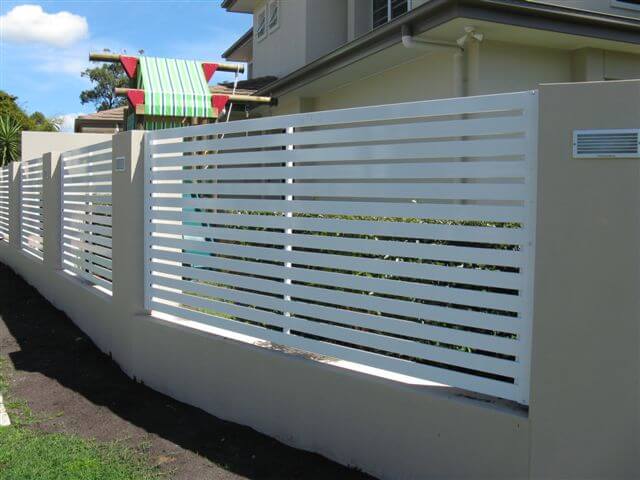 Horizontal Slat Fence Panel