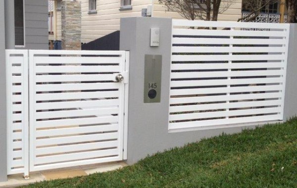 Horizontal Slat Ped Gate & Fence Panel